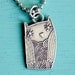 OWL NECKLACE - unique jewelry, cast metal - original silver owl necklace pendant charm by boygirlparty