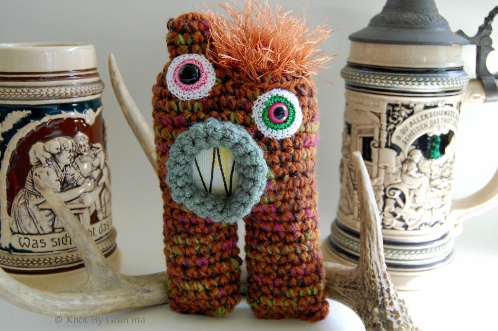 Hans Oolaf Monster Soft Sculpture Crocheted OOAK Collectible Art Doll