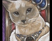 Bejeweled Cat 41 Art Print 5x7 size