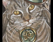 Bejeweled Cat 46 Art Print (5x7)