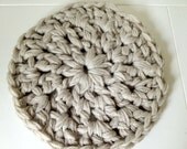 Hand Crocheted Round Modern Doily