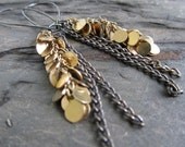 Elemental series recycled metal earrings