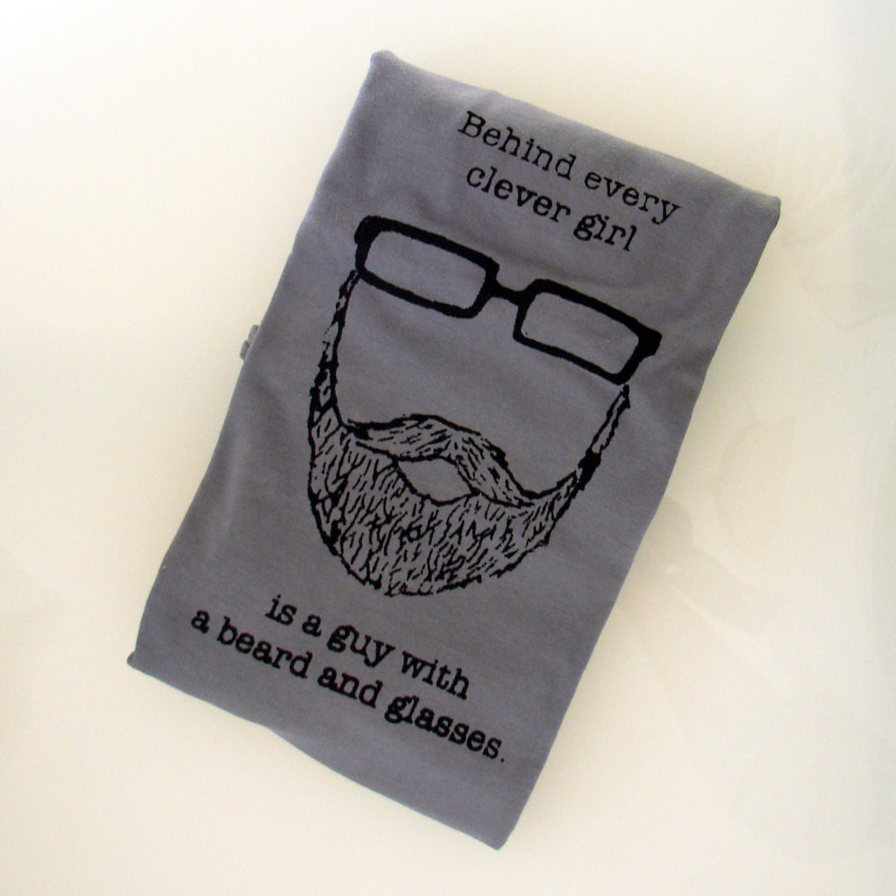 Behind Every Clever Girl is a Guy with a Beard and Glasses TSHIRT (slate - men's S)