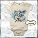 Alice and Flamingo in Wonderland baby organic baby infant one piece