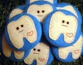 Pensive Tooth Felt Pocket Mirror