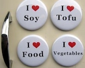 Vegan love Magnet set