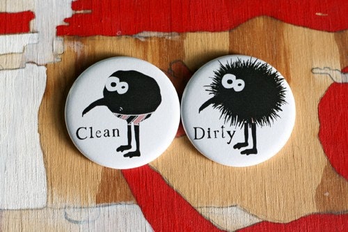Dishwasher magnet set (monster in his underoos)