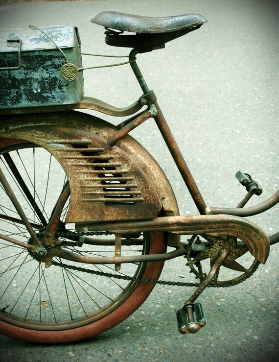 Vintage Bicycle Original Signed Photograph Print 8x10