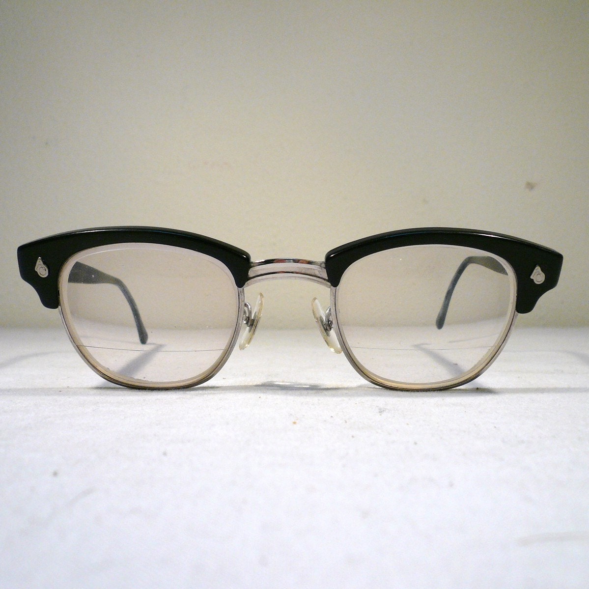 Vintage MALCOLM X EYEGLASSES  Thick Black by AtomicFoxVintage