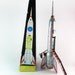 Vintage Hungarian Holdrakéta MoonRocket Ship Tin Wind-Up Toy and Original Box