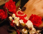 Wearable Bead Embroidery Corsage Bracelet