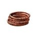 Chromasome Copper Stacker Ring Set of 4 (Number 1)