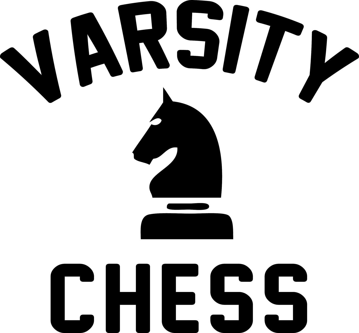 Varsity Chess Club Geek Nerd Nerdy Chess T-shirt REtro Vintage