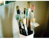 SALE paint brushes mini print 4x6