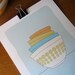 Stack of 4 Pyrex Bowls Art Print