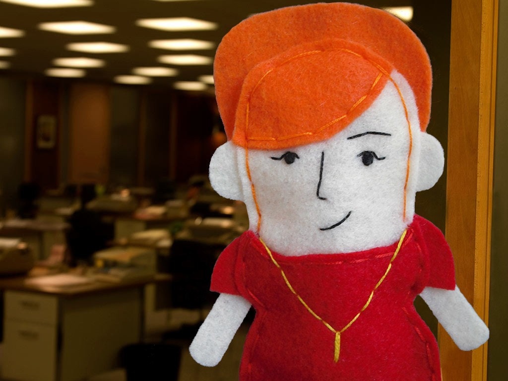 Joan Holloway of Man Men Felt Finger Puppet