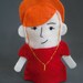 Joan Holloway of Man Men Felt Finger Puppet