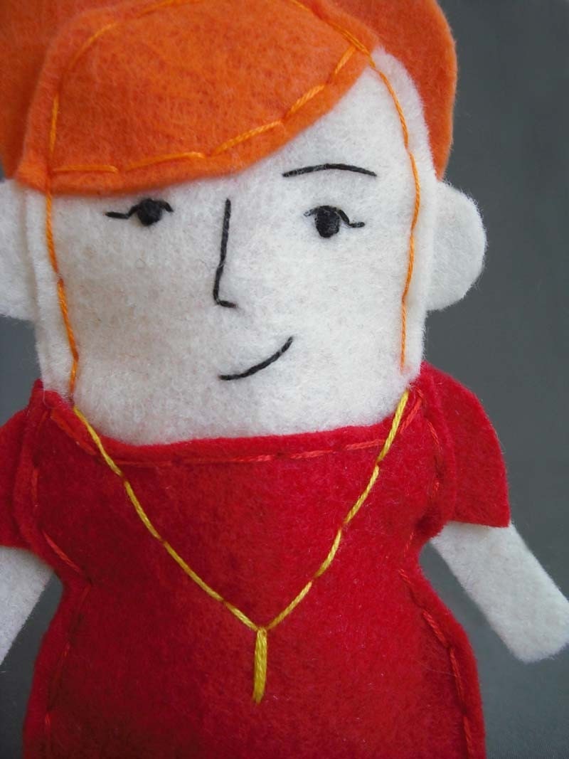 Joan Holloway of Man Men Felt Finger Puppet