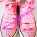 BREAST CANCER AWARENESS Adult Teen Swarovski Crystal Converse Bling Pink Low Sneakers