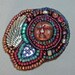 Raku Angel / Goddess Beaded Pin