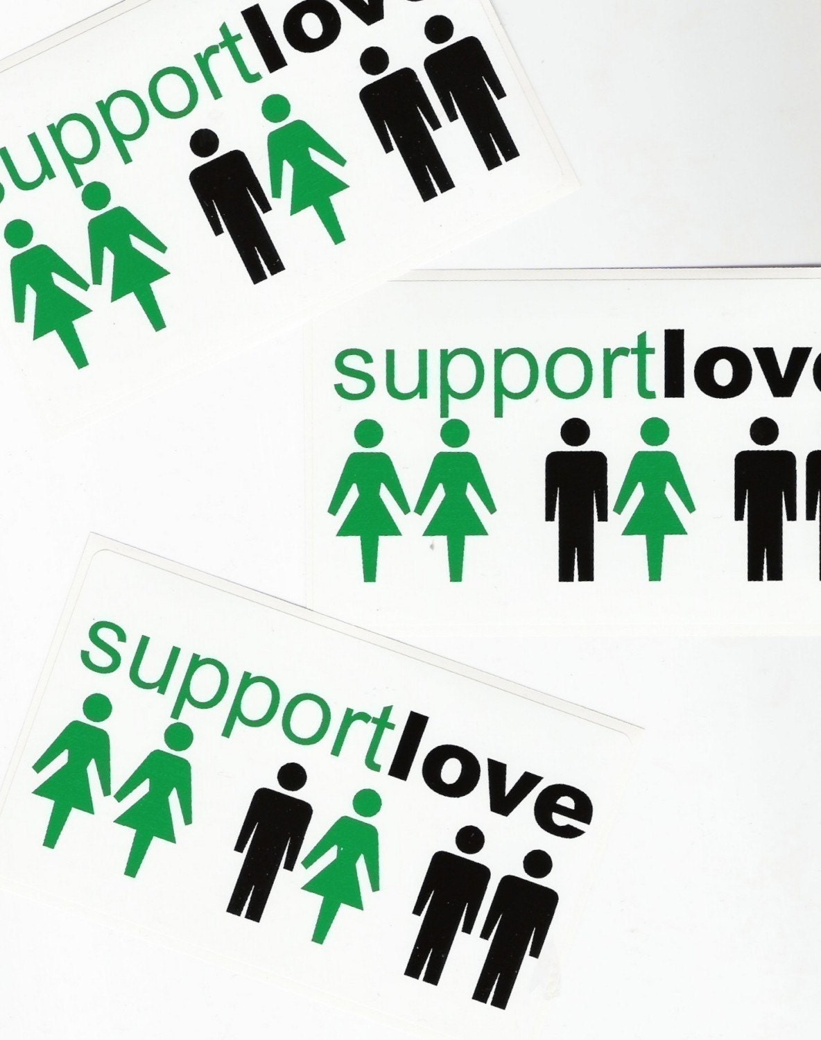 Support Love Bumper Sticker