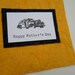 Father's Day card - black and yellow