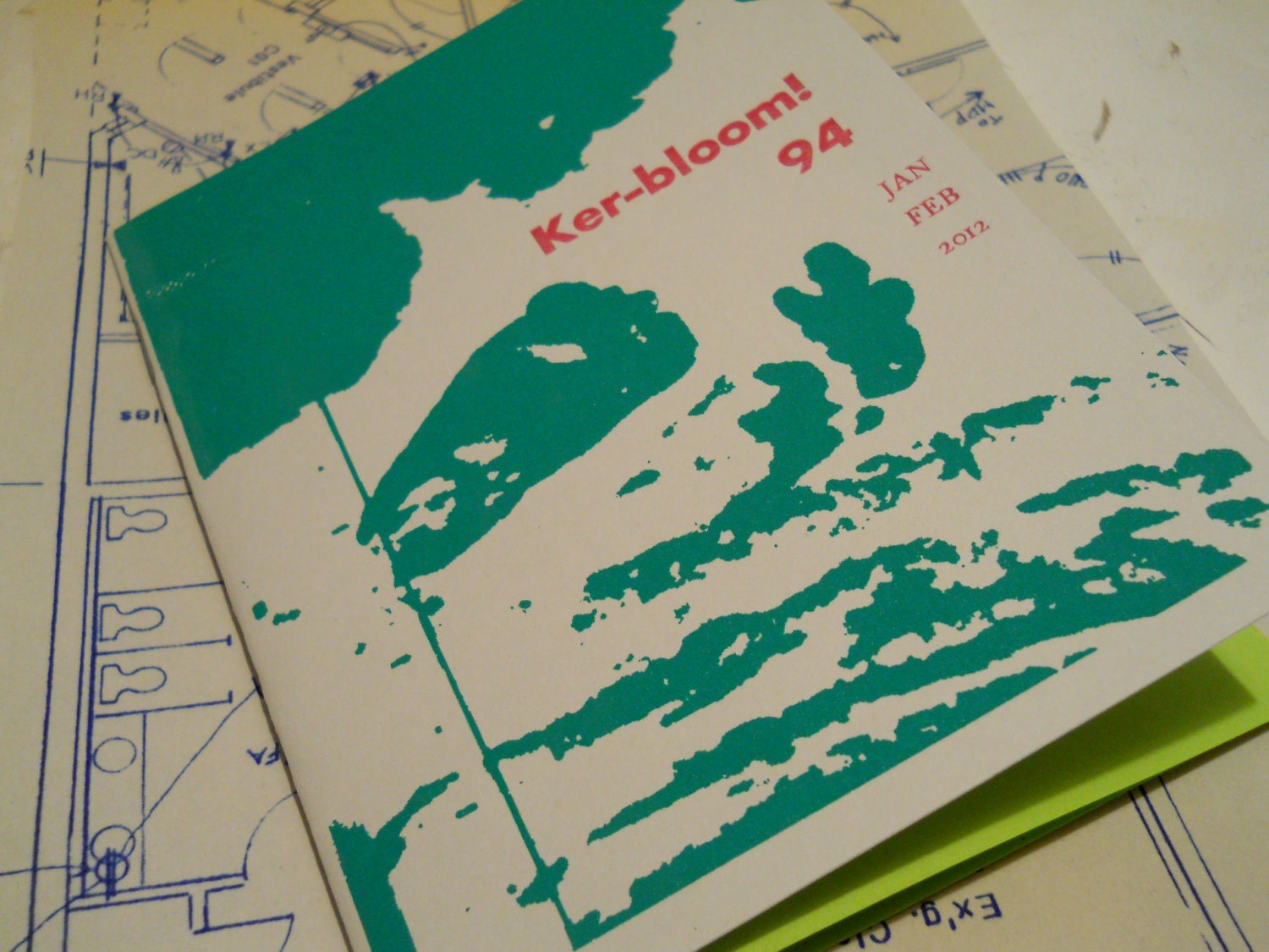 Ker-bloom letterpress zine number 94