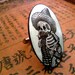 Day of the Dead Ring - Grey, Black, White, Adjustable band