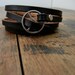 Leather Wrap Bracelet in Black leather with silver buckle