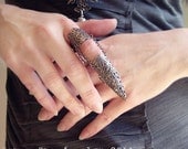 Armor Ring Gothic Flourish Filigree One ring Quality Handmade Raven Eve Jewelry Original Design