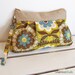 Pleated wristlet - Citron flower