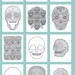 Sugar Skull Coloring Pages - 21 Printable PDF Blank Sugar Skull Designs to Print and Color