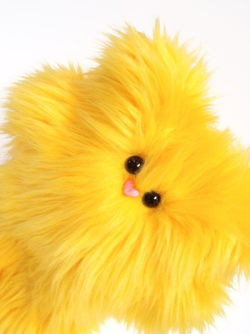 Cute Plush Monster -- Petunia in Sunny Yellow