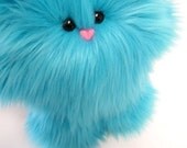 Petunia in Turquoise Blue -- Cuddly Plush Monster