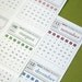 Matchbox Style Calendar 2009 and 2010 Printable Digital PDF
