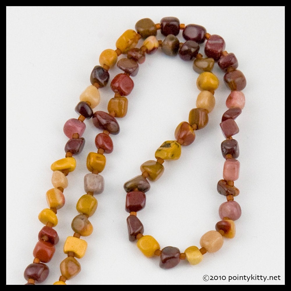 I Must Belong Somewhere - sterling and moukaite jasper necklace