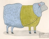 Sheep in Sweater digital art print