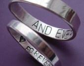 Inner Message Wedding Ring Set