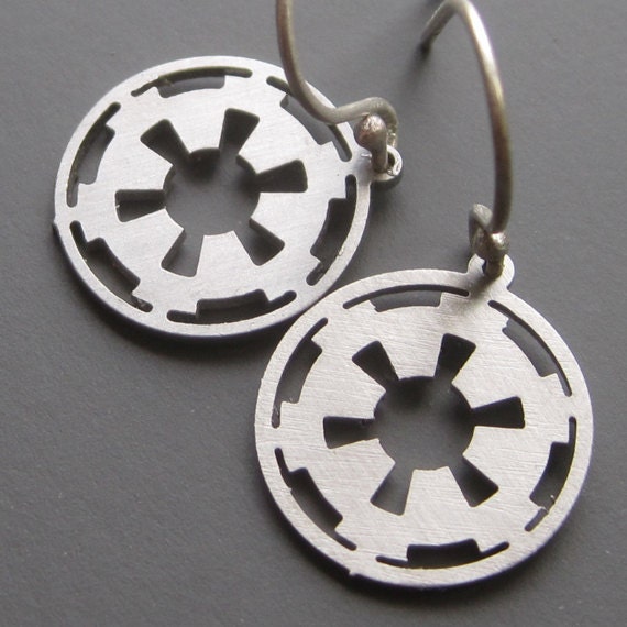 Small Star Wars Imperial Insignia Earrings
