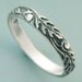 SALE Silver Old Oak Ring size 5