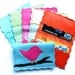 Metro Leather Business Card Holder TM,Credit Card Wallet, Leather Card Holder, Credit Card Holder, ID Holder - with Birdie Applique