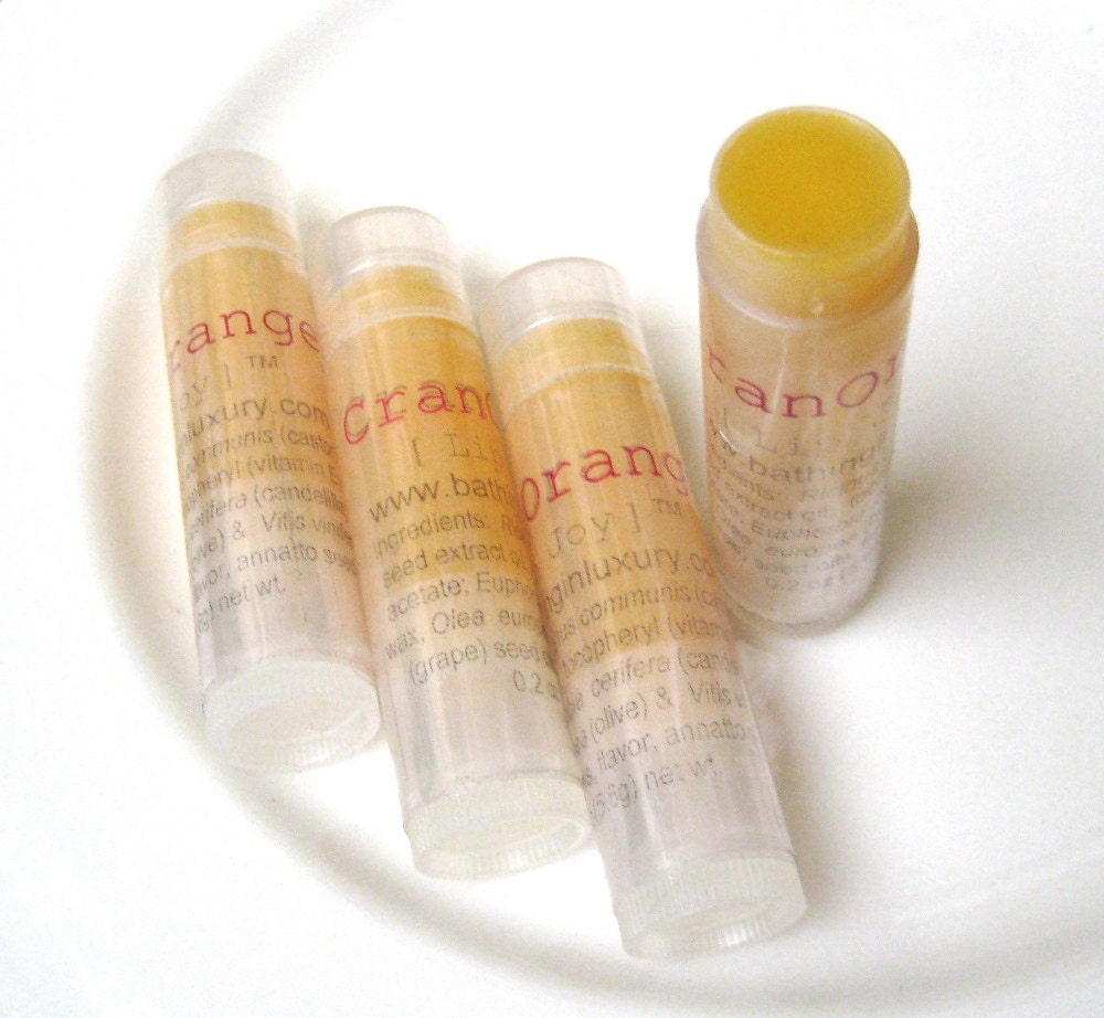Cranberry Orange Lip Balm - VEGAN Autumn Seasonal Holiday Flavor