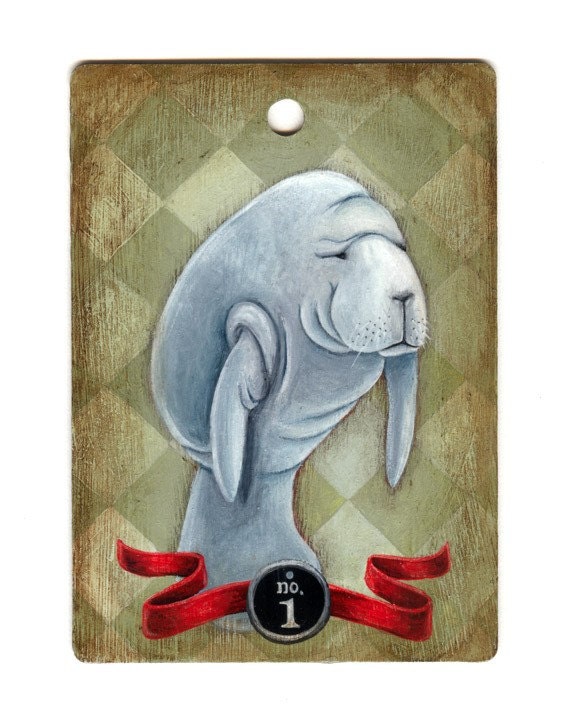 Original Painting: Manatee