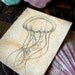 Original Miniature Drawing: Jellyfish Portrait