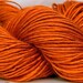 HandSpun Yarn bamboo Pumpkin new autumn color Custom Spin to Order