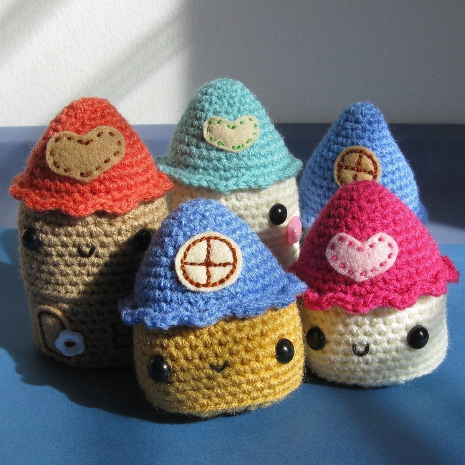 Casitas (Little Houses) crochet pattern - PDF Digital Download