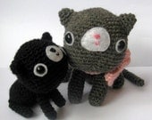 Kitten and Mom amigurumi crochet pattern - PDF Digital Download