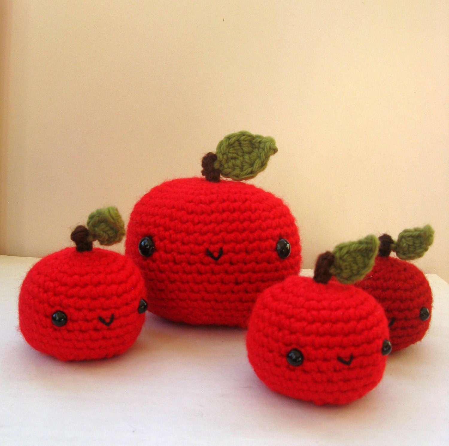 One little amigurumi apple