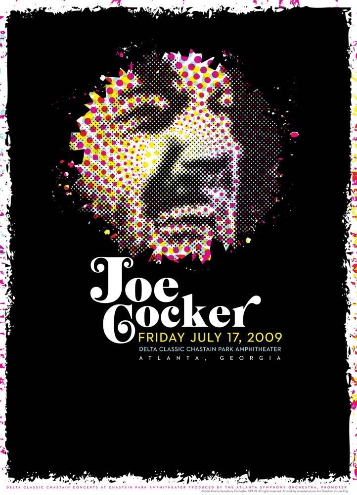 Joe Cocker - limited edition gig rock poster