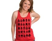 Robot Attack Black Bella Flowy Tank